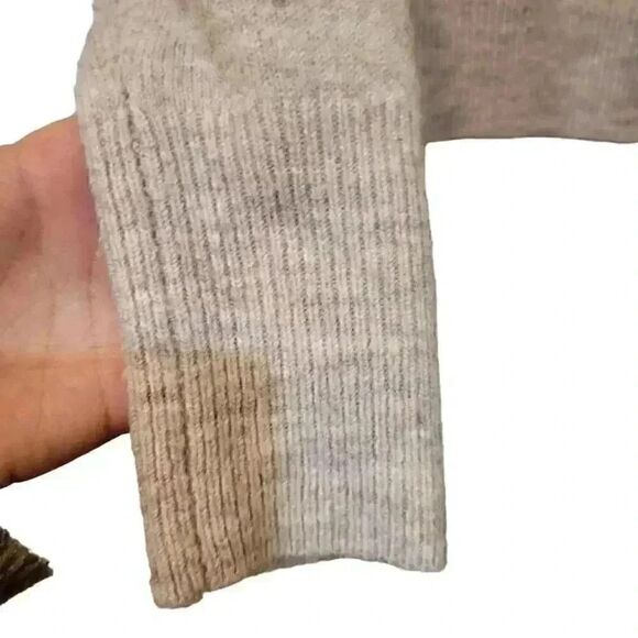 Sophie Rue Women's Oatmeal Acrylic/Poly/Spandex Knit Mock Neck Sweater - Picture 6 of 9